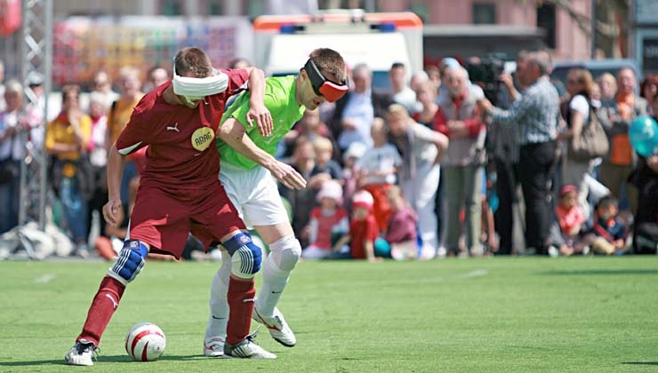 Blindenfußball-Nationalteam reist nach Eppan und St. Petersburg