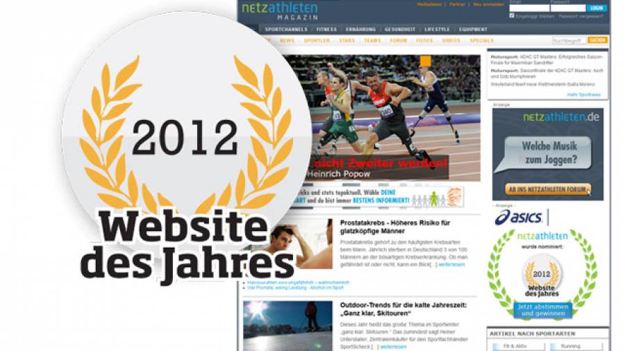 Website des Jahres: netzathleten ist nominiert